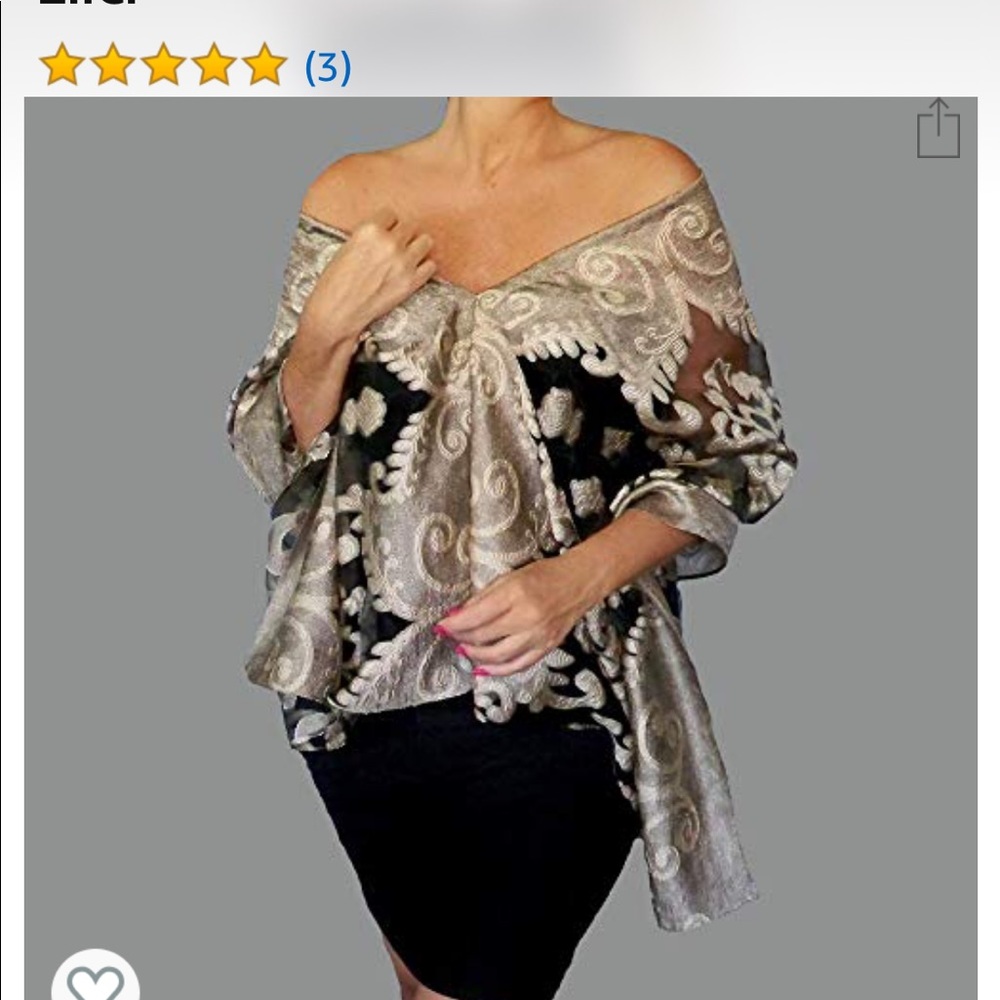 ZiiCi Elegant adjustable Organza Wrap/Shawl